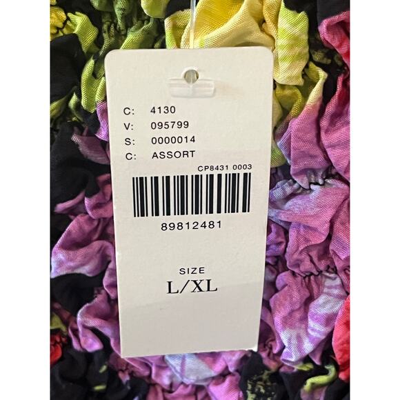 NWT Anthropologie x Yukiko Noritake Floral Square-Neck Pebble-Smocked Dress L/XL - Picture 4 of 8